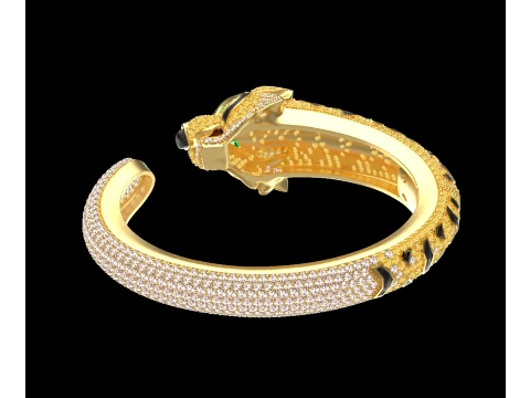Bracelet panther 3D Print Model