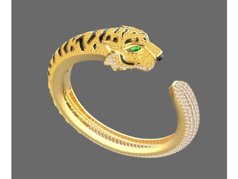 Bracelet panther 3D Print Model