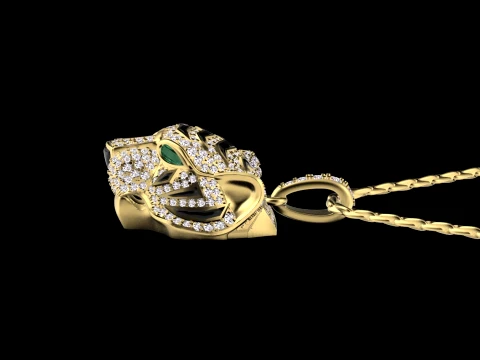 Pendant panther 3D Print Model