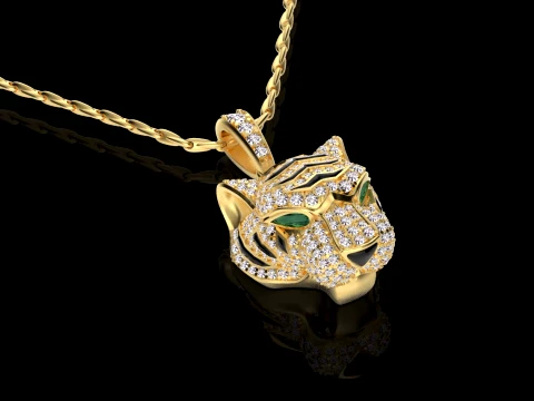 Pendant panther 3D Print Model
