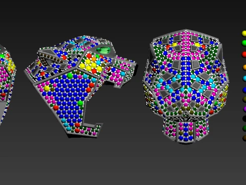 Ring Panther 3D Print Model