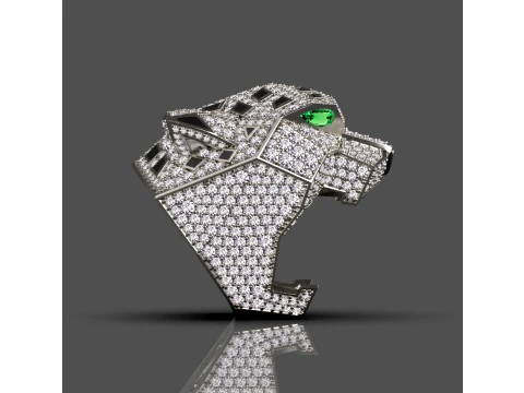 Ring Panther 3D Print Model