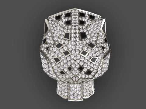 Ring Panther 3D Print Model