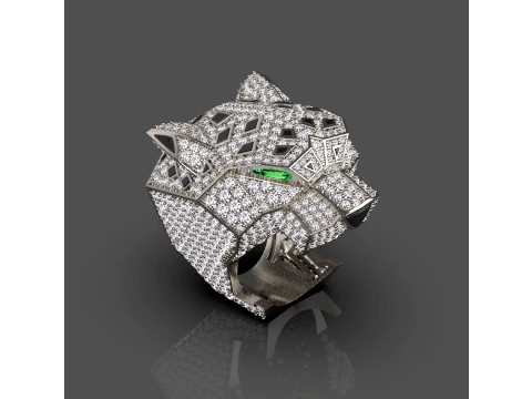 Ring Panther 3D Print Model