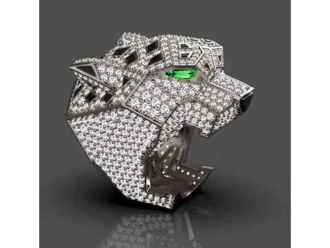 Ring Panther 3D Print Model