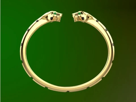 Bracelet panther 3D Print Model