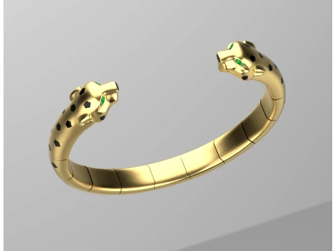 Bracelet panther 3D Print Model