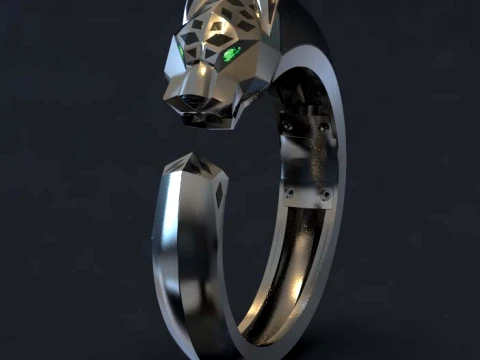 Bracelet panther 3D Print Model