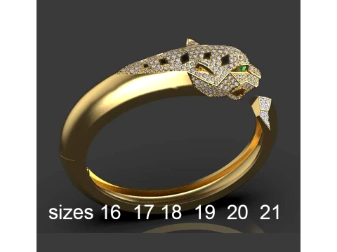 Bracelet panther 3D Print Model