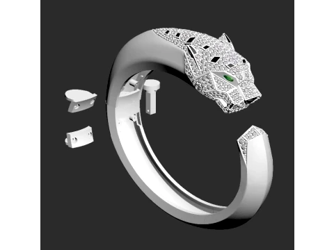 Bracelet panther 3D Print Model