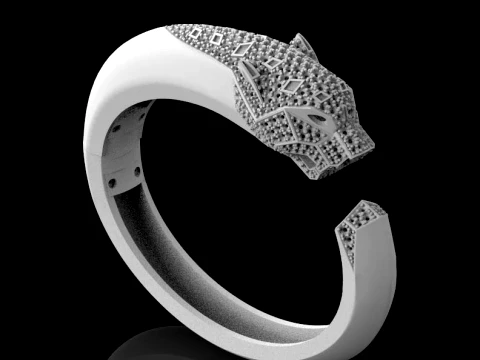 Bracelet panther 3D Print Model