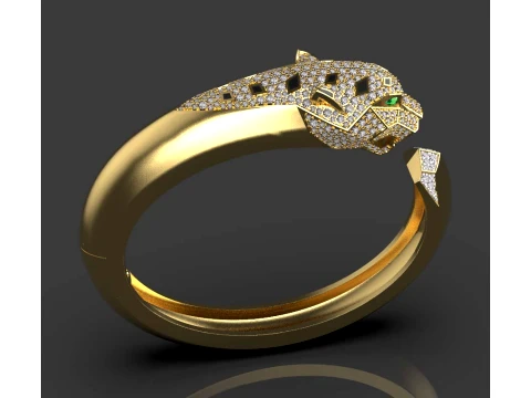 Bracelet panther 3D Print Model