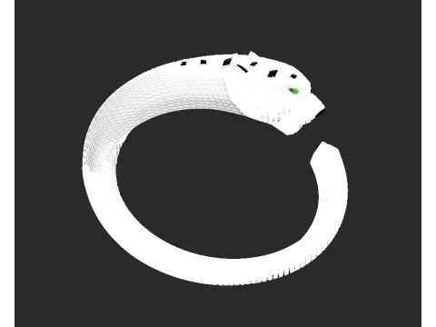 Bracelet panther 3D Print Model