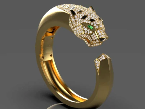 Bracelet panther 3D Print Model