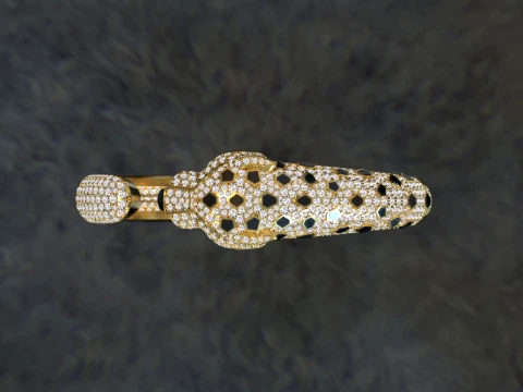 Bracelet panther 3D Print Model