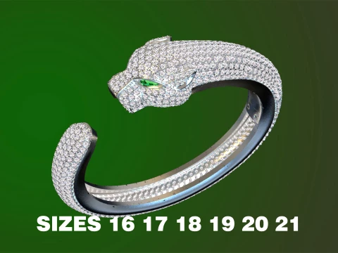 Bracelet panther 3D Print Model