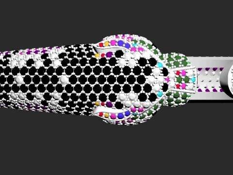 Bracelet panther 3D Print Model
