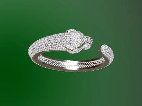 Bracelet panther 3D Print Model