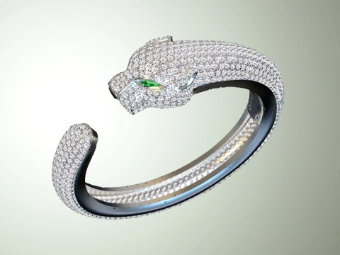 Bracelet panther 3D Print Model