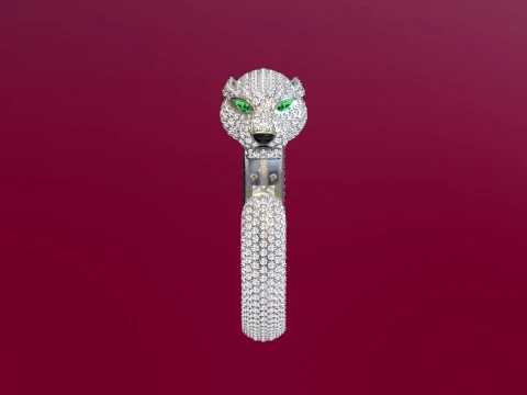 Bracelet panther 3D Print Model