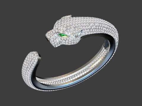 Bracelet panther 3D Print Model