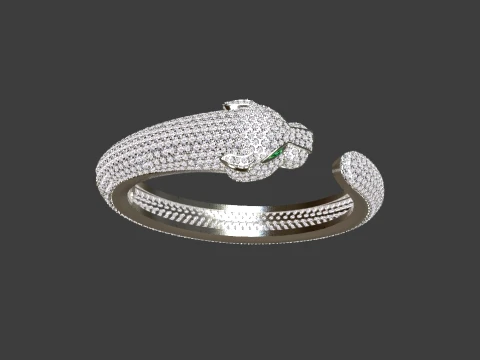 Bracelet panther 3D Print Model