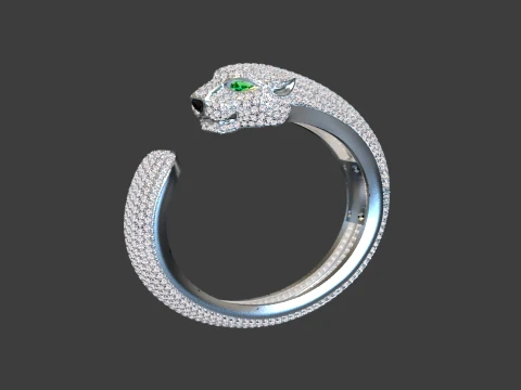 Bracelet panther 3D Print Model