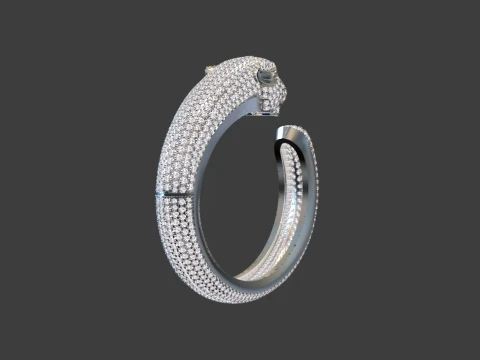 Bracelet panther 3D Print Model