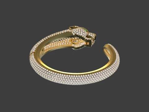 Bracelet panther 3D Print Model