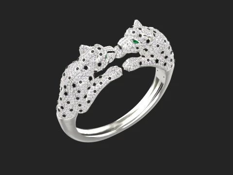 Bracelet panther 3D Print Model