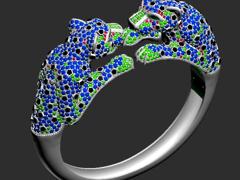Bracelet panther 3D Print Model