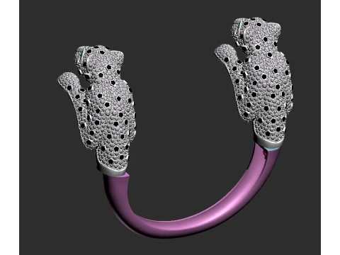Bracelet panther 3D Print Model
