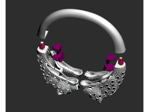 Bracelet panther 3D Print Model