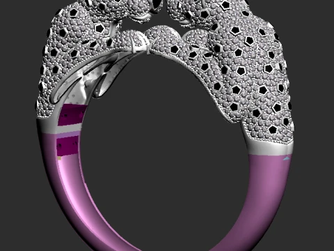 Bracelet panther 3D Print Model