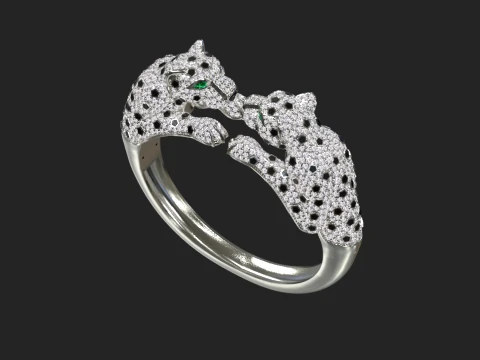Bracelet panther 3D Print Model