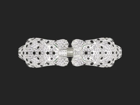 Bracelet panther 3D Print Model