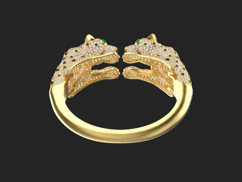 Bracelet panther 3D Print Model