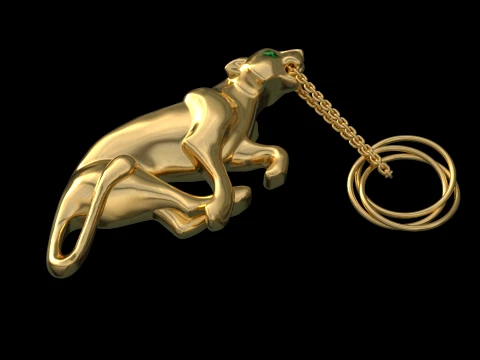 Brooch panther 3D Print Model