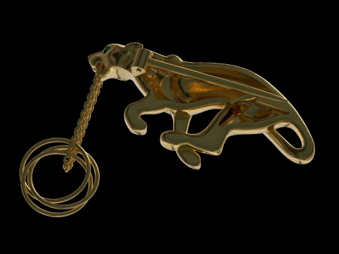 Brooch panther 3D Print Model