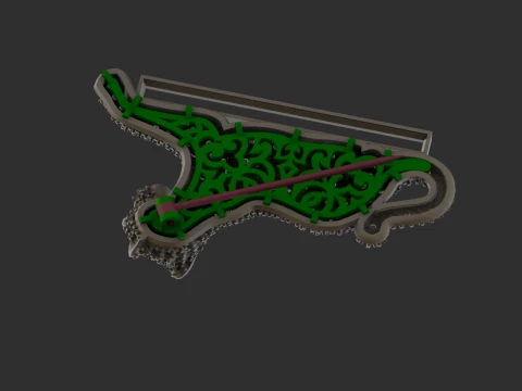 Brooch panther 3D Print Model