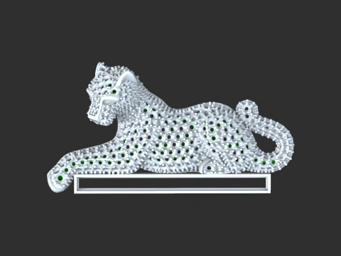 Brooch panther 3D Print Model