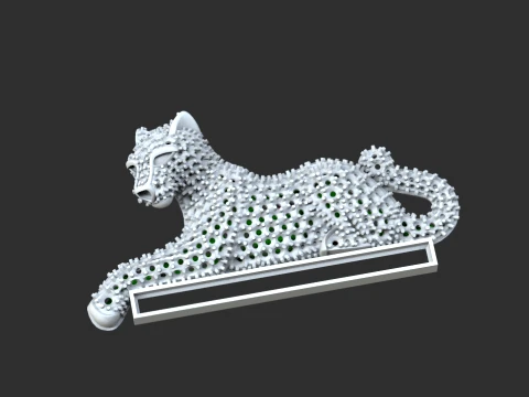 Brooch panther 3D Print Model