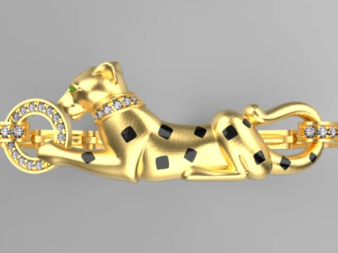 Bracelet panther 3D Print Model