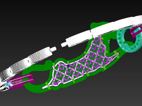 Bracelet panther 3D Print Model