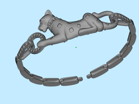 Bracelet panther 3D Print Model