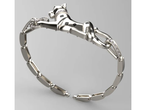 Bracelet panther 3D Print Model
