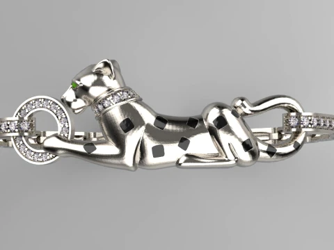Bracelet panther 3D Print Model