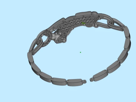 Bracelet panther 3D Print Model