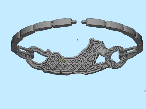 Bracelet panther 3D Print Model