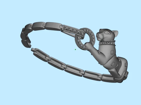 Bracelet panther 3D Print Model